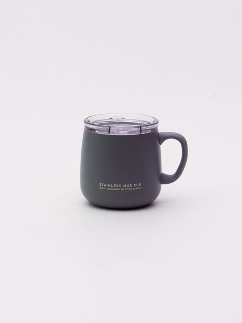Insulated Mug with Lid 390ml - Gray