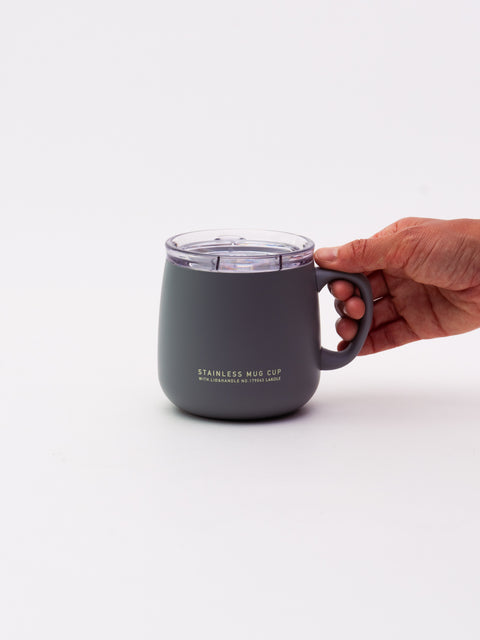 Insulated Mug with Lid 390ml - Gray