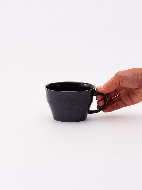 Mino Ware Colored Rim Wide Mug