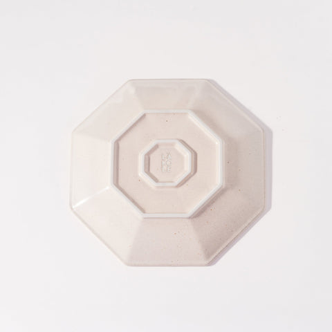 Octagon Plate Large in Ivory