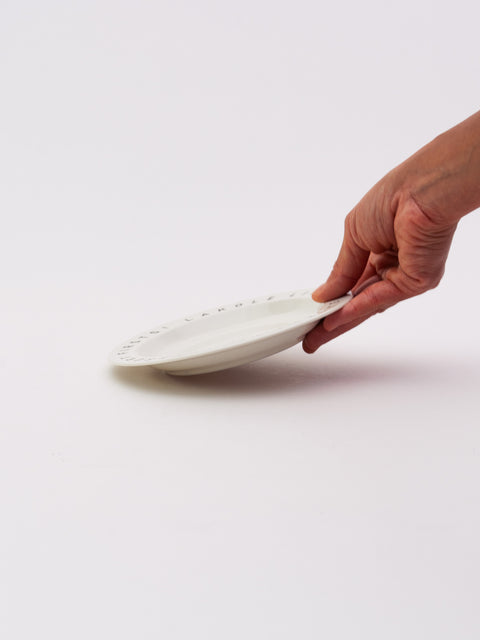 LOGO Plate Small - White