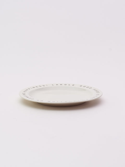LOGO Plate Medium - White