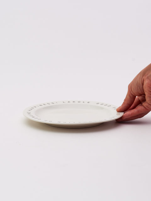 LOGO Plate Medium - White