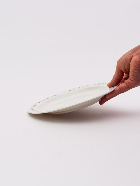 LOGO Plate Medium - White