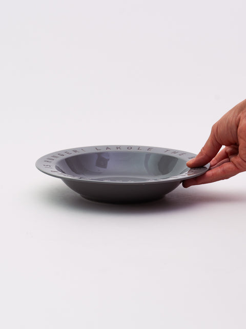 LOGO Curry & Pasta Plate - Gray