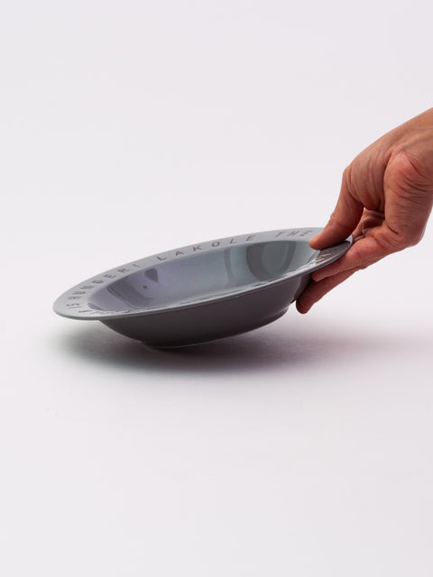 LOGO Curry & Pasta Plate - Gray