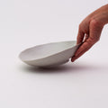Mino Ware Distorted Round Plate Large - Ivory