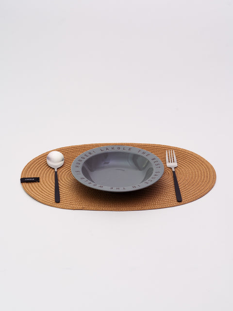 PP Oval Placemat - Camel