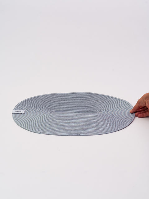PP Oval Placemat - Light Blue