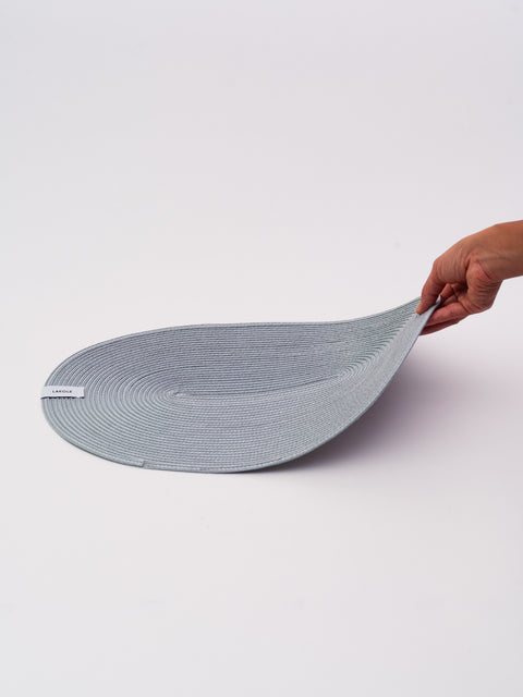 PP Oval Placemat - Light Blue