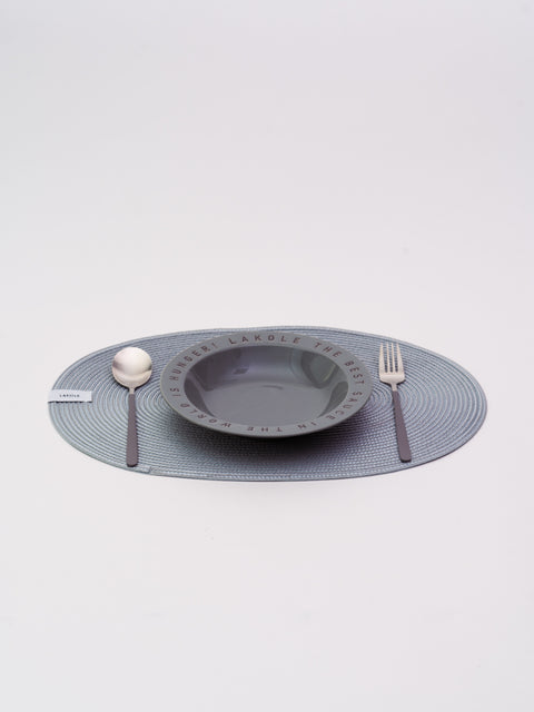 PP Oval Placemat - Light Blue