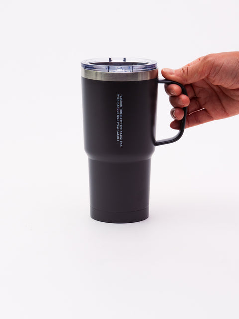 Tumbler with Lid & Handle - Charcoal