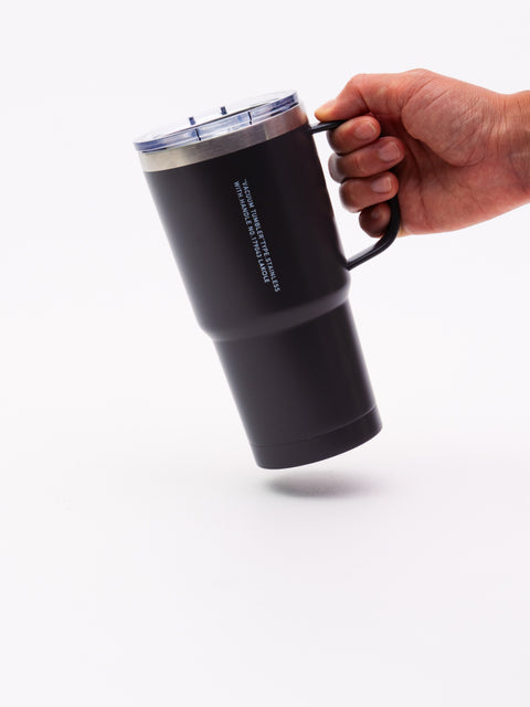 Tumbler with Lid & Handle - Charcoal