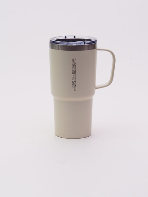 Tumbler with Lid & Handle - Ivory
