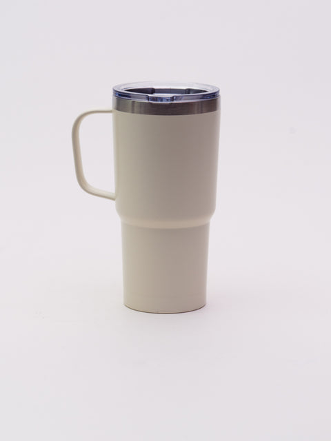 Tumbler with Lid & Handle - Ivory