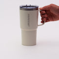 Tumbler with Lid & Handle - Ivory