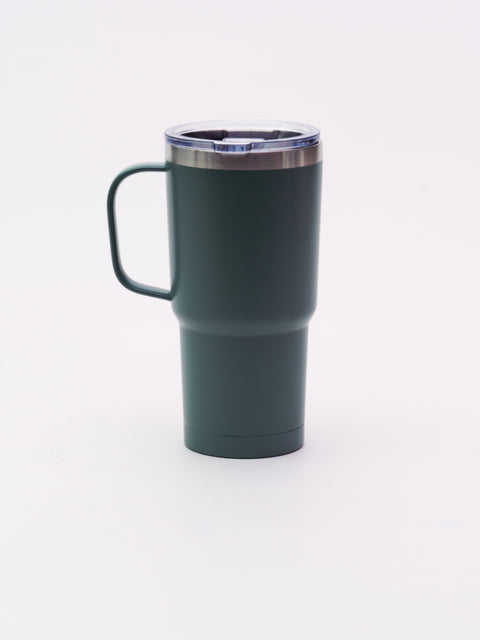 Tumbler with Lid & Handle - Green