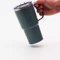 Tumbler with Lid & Handle - Green
