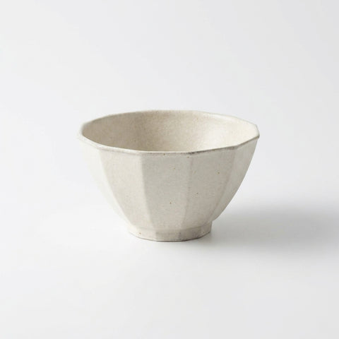 Mino Ware Octagon Donburi Ivory