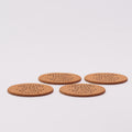 Cork Coaster Logo 4-Pack - Black