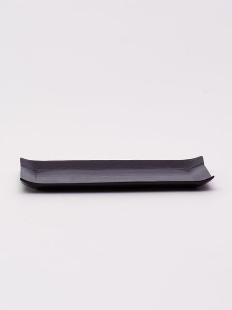 Square Sanma Long Plate - Black