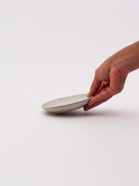 Houka Oval Plate Extra Small - Ivory