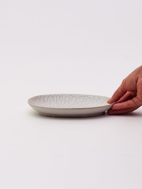 Houka Oval Plate Medium - Ivory