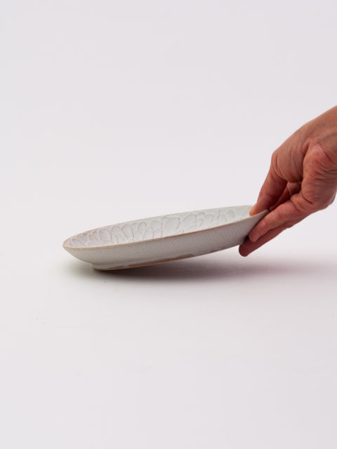 Houka Oval Plate Medium - Ivory