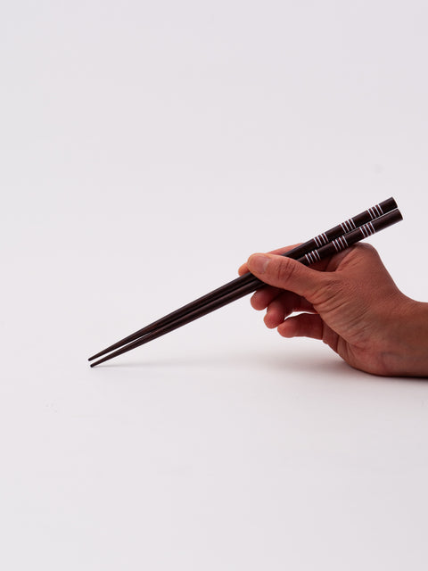 Thread-Wrapped Square Chopsticks - Red
