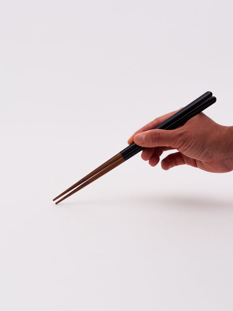 Glossy Triangular Chopsticks - Black
