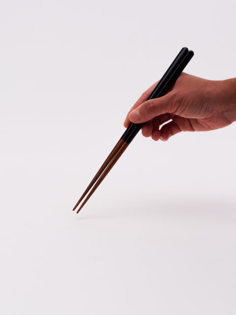 Glossy Triangular Chopsticks - Black