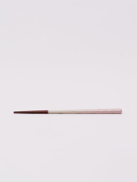 Glossy Carved Chopsticks - Pink