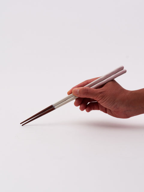 Glossy Carved Chopsticks - Pink