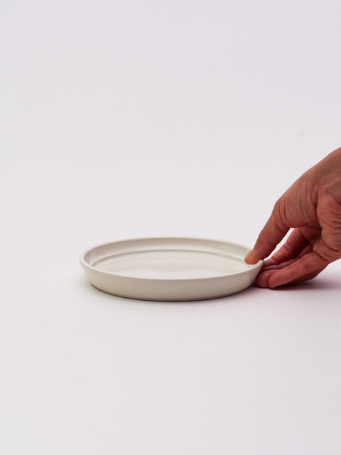 Mino Ware Gloss Plate - Ivory