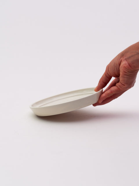 Mino Ware Gloss Plate - Ivory