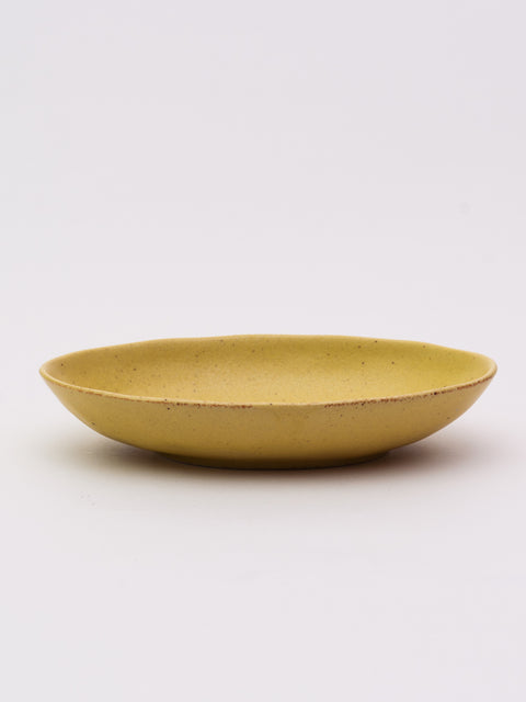 Mino Ware Oval Curry & Pasta Plate NC - Yellow
