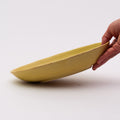 Mino Ware Oval Curry & Pasta Plate NC - Yellow