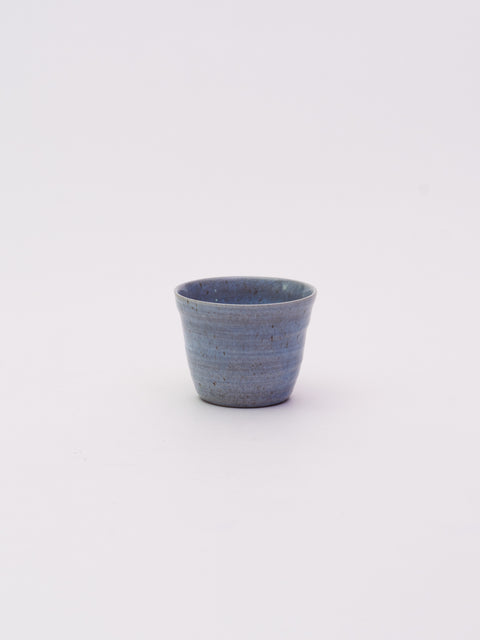 Brush-Painted Soba Cup - Blue
