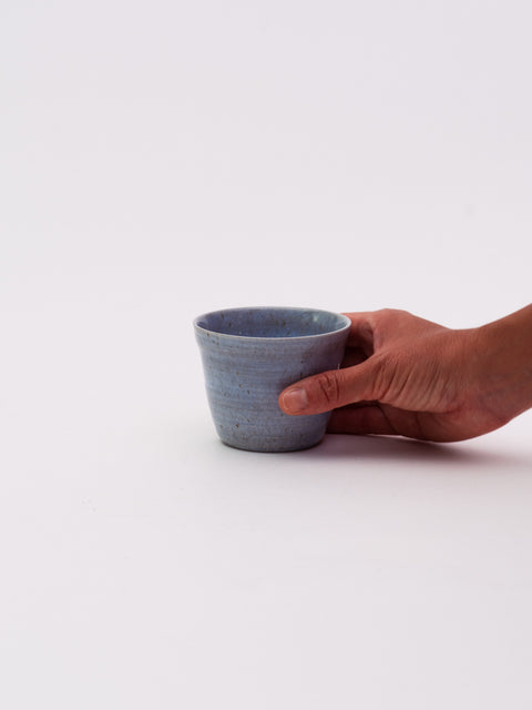 Brush-Painted Soba Cup - Blue