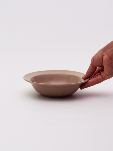 Mino Ware Mat Colored Rim Serving Bowl Medium