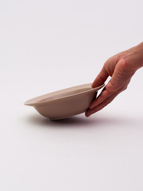 Mino Ware Mat Colored Rim Serving Bowl Medium