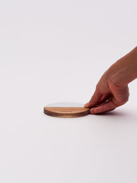 Two-Tone Coaster - White