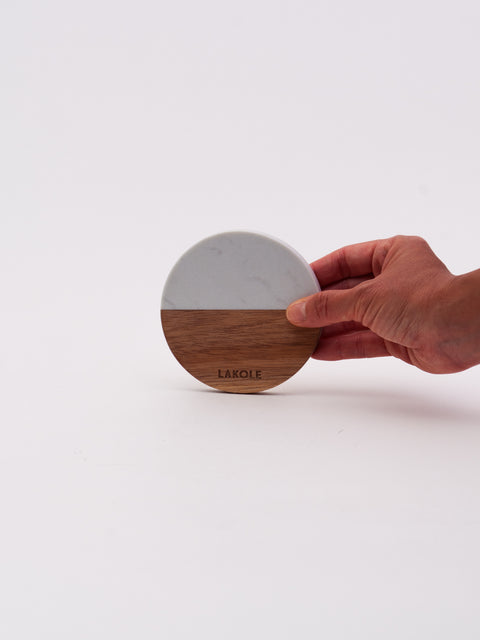 Two-Tone Coaster - White