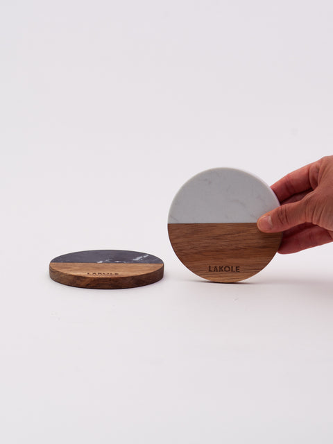 Two-Tone Coaster - White