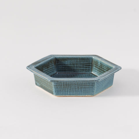 Kayame Pattern Hexagon Plate Small