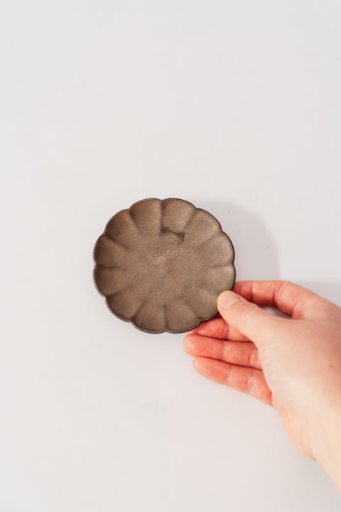 Mino Ware Mini Plate Chrysanthemum