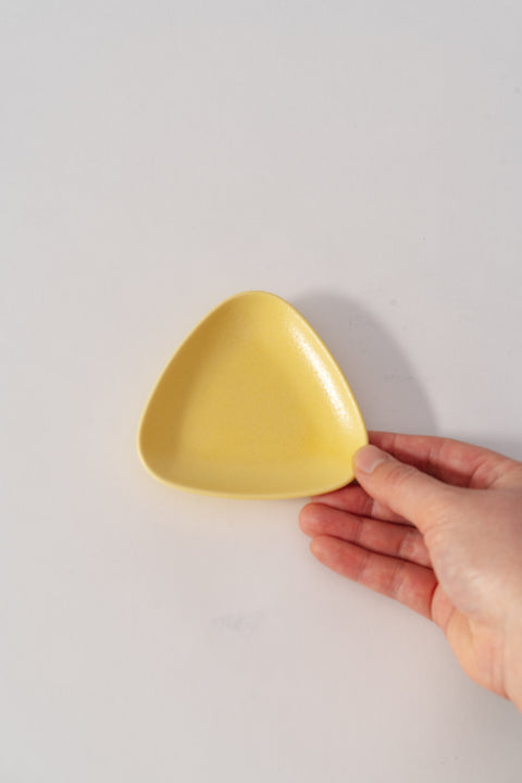 Mino Ware "Obanzai" Mini Plate Yellow