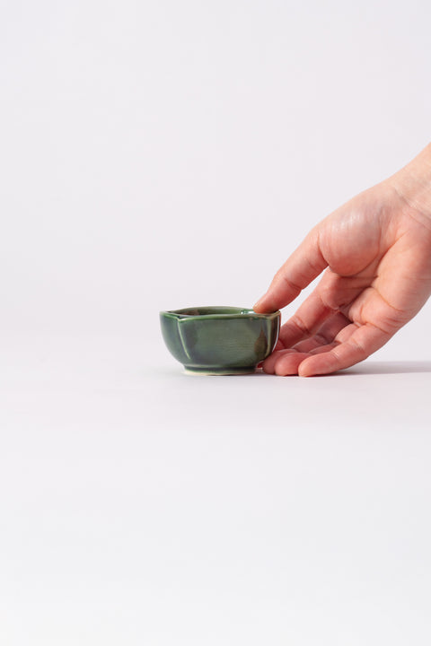 Mino Ware Budding Flower Gloss Mini Bowl