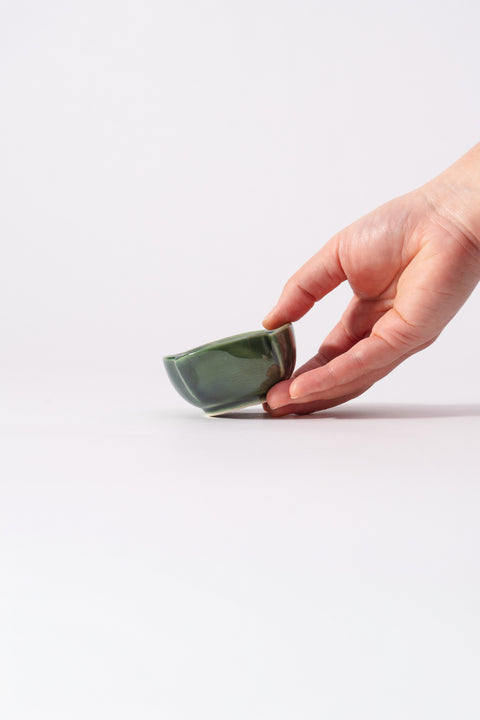 Mino Ware Budding Flower Gloss Mini Bowl