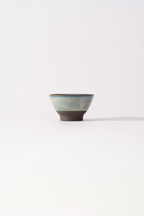 Mino Ware Black Soil Classic Rice Bowl